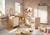 Lit bébé avec têtes de lit arrondies en bois décor chêne miel - vanille Beige+Marron 3 - vertbaudet enfant 