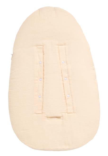 Nid d'ange bébé 5 attaches en double gaze de coton - uni sauge Beige+Rose+Rouge+Vert 2 - vertbaudet enfant 