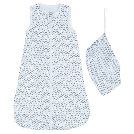 Gigoteuse lange en coton bio - hello Blanc 1 - vertbaudet enfant 