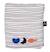 Couverture bébé en gaze de coton et polaire marinière - baby sailor Blanc 2 - vertbaudet enfant 