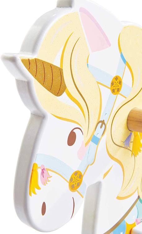Licorne à bascule carrousel Blanc 6 - vertbaudet enfant 