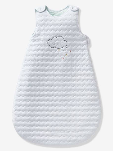 Gigoteuse matelassée Bio Collection BIO NUAGE à manches amovibles blanc 2 - vertbaudet enfant 