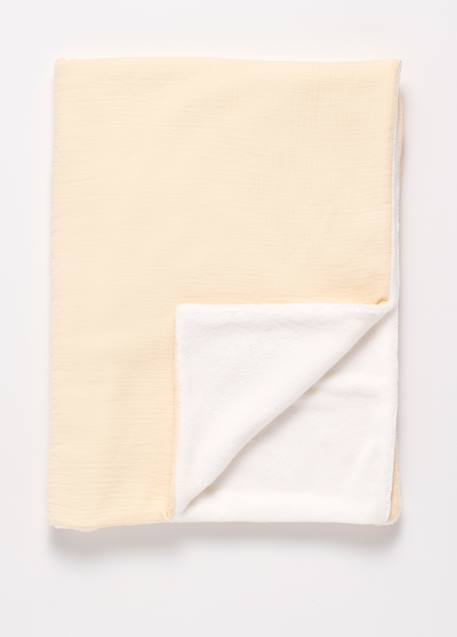 Couverture bébé en gaze de coton et polaire Beige+Rose+Rouge+Vert 2 - vertbaudet enfant 
