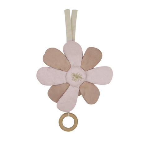 Peluche musicale fleur en coton bio Rose 1 - vertbaudet enfant 