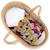 Couverture d'emmaillotage en coton wax fleurs de mariage Bleu+Rouge 5 - vertbaudet enfant 