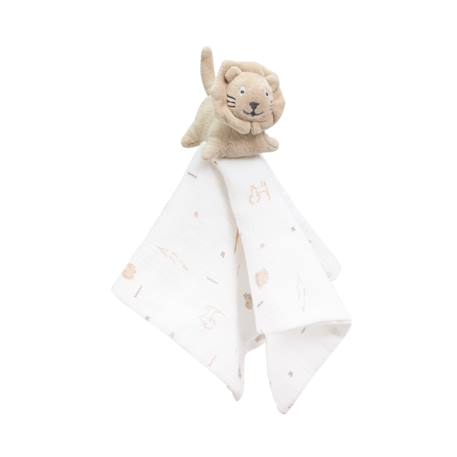 Doudou mouchoir en lange pour bébé Beige 1 - vertbaudet enfant 