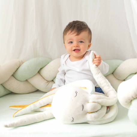 Peluche poulpie la pieuvre Blanc+Moutarde+Vanille+Vert 10 - vertbaudet enfant 
