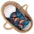 Couverture d'emmaillotage en coton wax fleurs de mariage Bleu+Rouge 1 - vertbaudet enfant 
