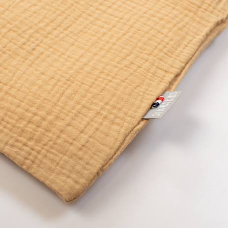 Taie de coussin modulable avec liens à nouer en gaze de coton Beige+Biscuit+Blanc+Écru+Gris+Rose+Vert 5 - vertbaudet enfant 
