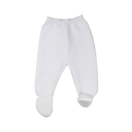 Pantalon tricot Blanc 1 - vertbaudet enfant 
