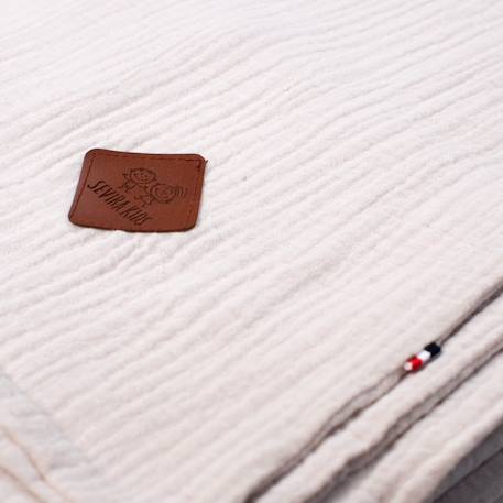 Taie de coussin modulable avec liens à nouer en gaze de coton Beige+Biscuit+Blanc+Écru+Gris+Rose+Vert 3 - vertbaudet enfant 