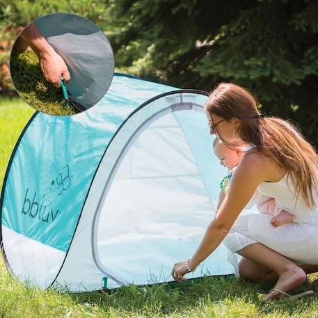 Tente pop-up anti-uv avec moustiquaire sunkitö Bleu 2 - vertbaudet enfant 
