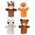 Lot de 4 marionnettes animaux de la forêt Multicolore 2 - vertbaudet enfant 