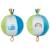 Lot de 2 balles crépitantes avec grelot baleine Multicolore 1 - vertbaudet enfant 