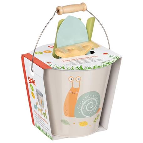 Seau et outils de jardin escargot Gris 3 - vertbaudet enfant 