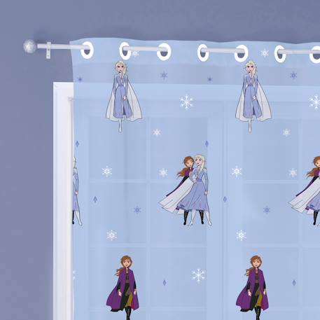 Voilage à œillets, disney home frozen sisters Bleu ciel 2 - vertbaudet enfant 