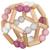 Hochet balle flexible en bois Bleu+Multicolore+Multi-coloured+Rose 7 - vertbaudet enfant 
