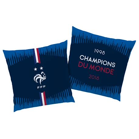 Coussin imprimé 100% polyester, fff champions Bleu 3 - vertbaudet enfant 