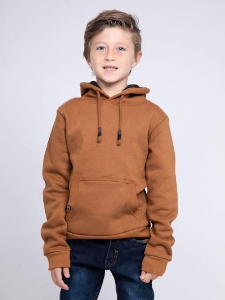 Sweat capuche widem garçon Antra+Kaki+Marron 9 - vertbaudet enfant 
