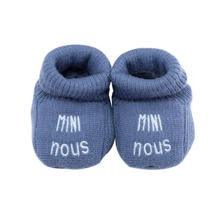 Chaussons naissance - mini nous Beige+Blanc+Bleu marine+Gris+Moutarde+Vert 7 - vertbaudet enfant 