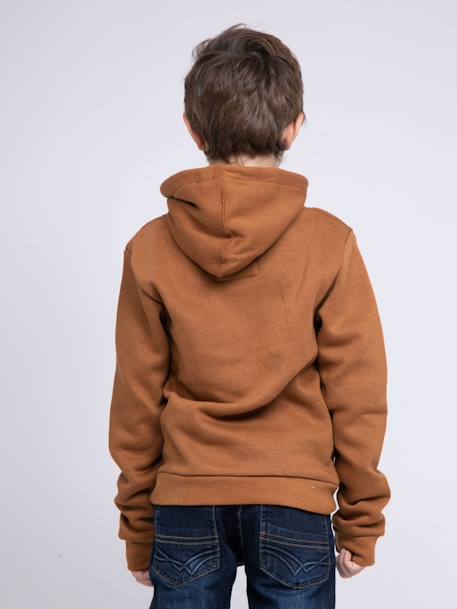 Sweat capuche widem garçon Antra+Kaki+Marron 10 - vertbaudet enfant 