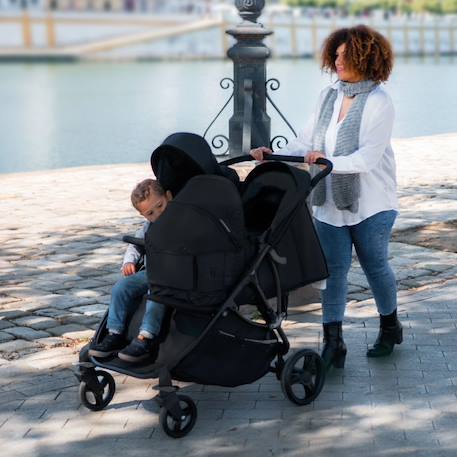Nacelle pour Poussette double BRO Noir 5 - vertbaudet enfant 