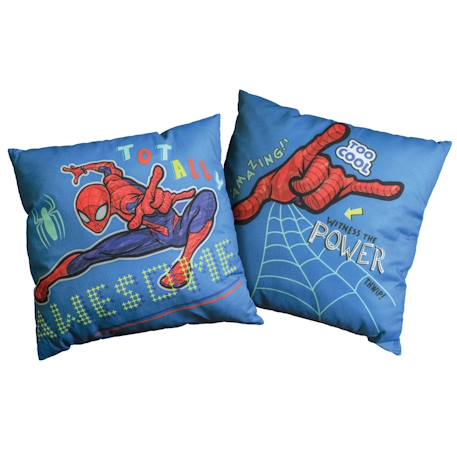 Coussin imprimé 100% coton, spiderman hero Bleu 3 - vertbaudet enfant 