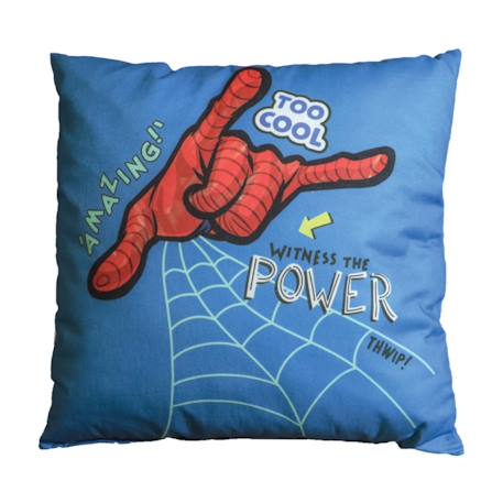 Coussin imprimé 100% coton, spiderman hero Bleu 2 - vertbaudet enfant 