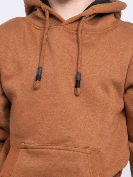 Sweat capuche widem garçon Antra+Kaki+Marron 11 - vertbaudet enfant 