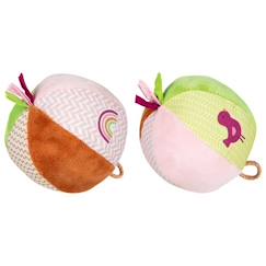 Lot de 2 balles crépitantes avec grelot oiseau - vertbaudet enfant