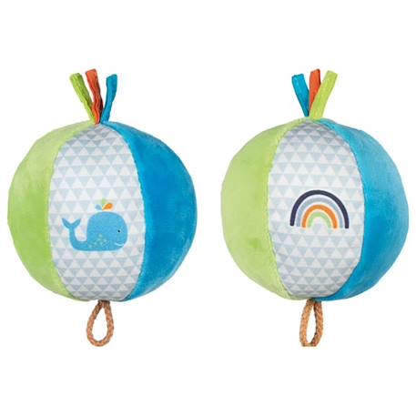 Lot de 2 balles crépitantes avec grelot baleine Multicolore 2 - vertbaudet enfant 