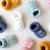 Chaussons naissance - mini nous Beige+Blanc+Bleu marine+Gris+Moutarde+Vert 15 - vertbaudet enfant 