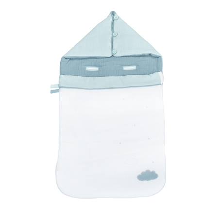 Nid d'ange en coton - lily Blanc/bleu+Blanc/gris+Blanc/rose 1 - vertbaudet enfant 