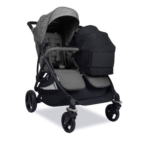 Nacelle pour Poussette double BRO Noir 2 - vertbaudet enfant 