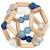 Hochet balle flexible en bois Bleu+Multicolore+Multi-coloured+Rose 2 - vertbaudet enfant 