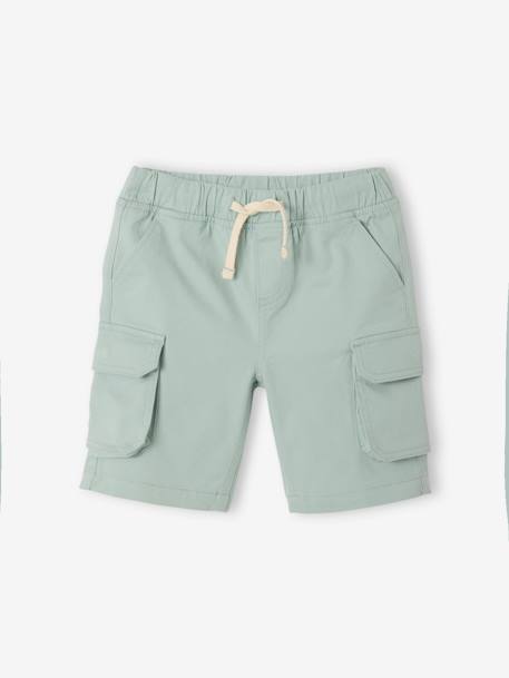 Short garçon battle facile à enfiler beige+kaki+marine+menthe 24 - vertbaudet enfant 