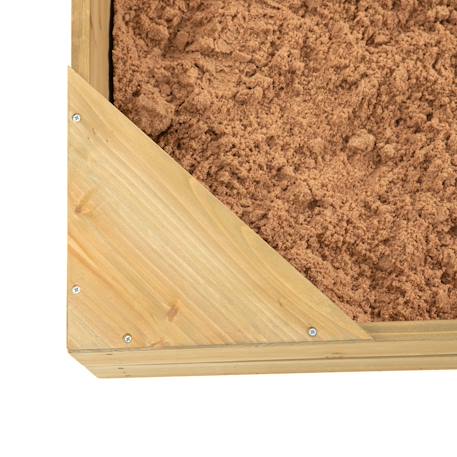 Bac à sable avec auvent  bois fsc® Marron - bleu 5 - vertbaudet enfant 