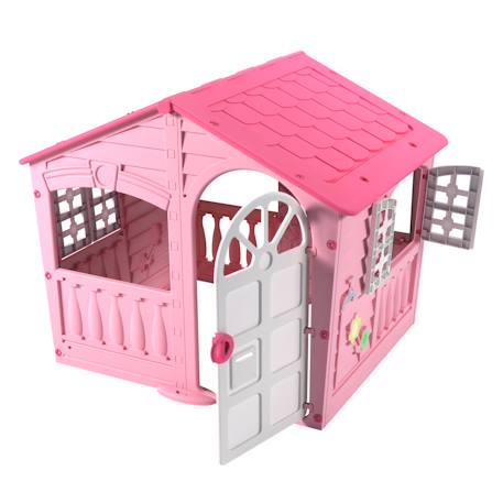 Maisonnette cabane barbe à papa plastique Rose 3 - vertbaudet enfant 