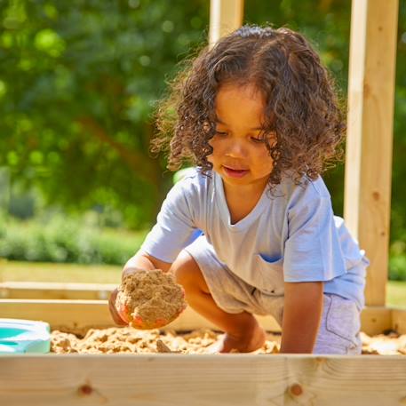 Aire de jeux triple plateforme citronnier bois fsc® Marron - bleu - vert 3 - vertbaudet enfant 
