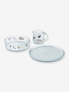 Puériculture-Repas-Vaisselle, coffret repas-Set repas en tritan imprimé Siva