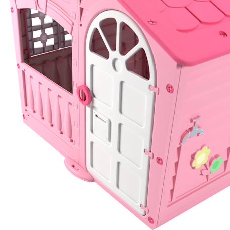 Maisonnette cabane barbe à papa plastique Rose 4 - vertbaudet enfant 