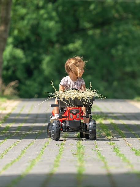 Tractopelle à pédales avec remorque Rouge 3 - vertbaudet enfant 