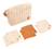 Trousse de toilette en double gaze de coton et carrés éponge - orsino Beige 1 - vertbaudet enfant 
