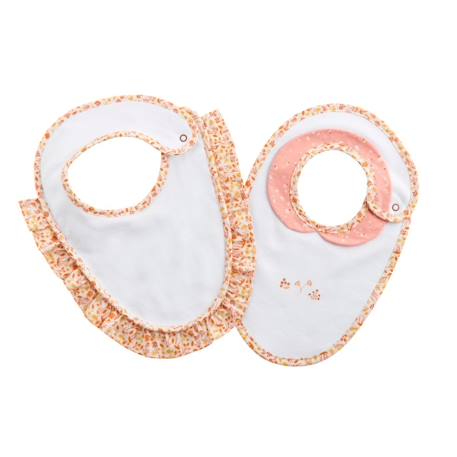 Bavoirs en coton - esmee Blanc 1 - vertbaudet enfant 