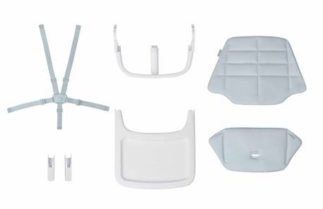 Kit enfant pour chaise haute bois évolutive nesta Gris ciel beyond 1 - vertbaudet enfant 
