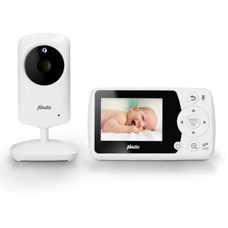 Babyphone avec caméra et écran couleur 2,4 pouces Blanc, noir 3 - vertbaudet enfant 