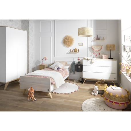 Lit junior en bois - serena Beige 2 - vertbaudet enfant 