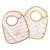 Lot de 2 bavoirs en coton - sunlight Blanc 1 - vertbaudet enfant 