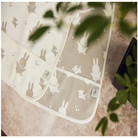 Lot de 2 bavoirs imperméables Beige, blanc+Blanc, vert, jaune+Ecru, marron+Ecru, vert+Marron chataigne+Nougat+Rose des bois+Vert jungle+Vert olive 44 - vertbaudet enfant 
