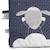 Nid d'ange nomade bébé mouton en coton - merlin Bleu 3 - vertbaudet enfant 